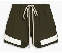 Crepe de chine shorts - Green