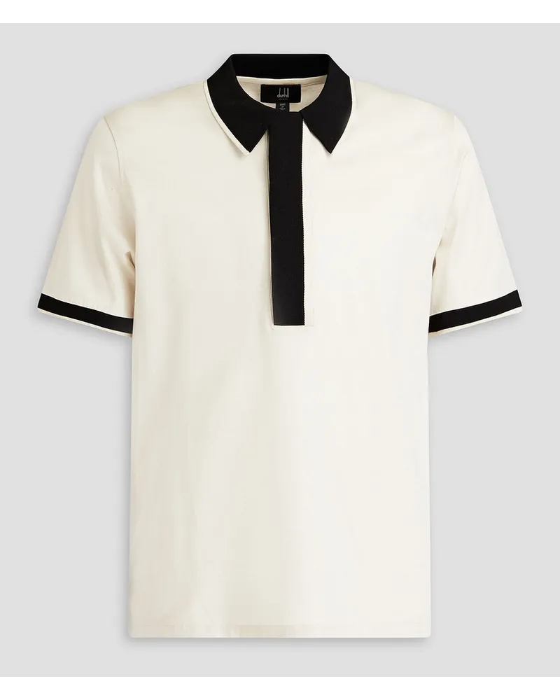 Dunhill Cotton-jersey polo shirt - White White