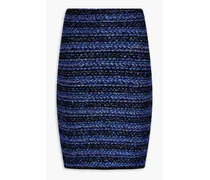 Sequin-embellished tweed mini skirt - Blue