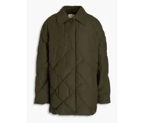 Quilted shell down jacket - Green