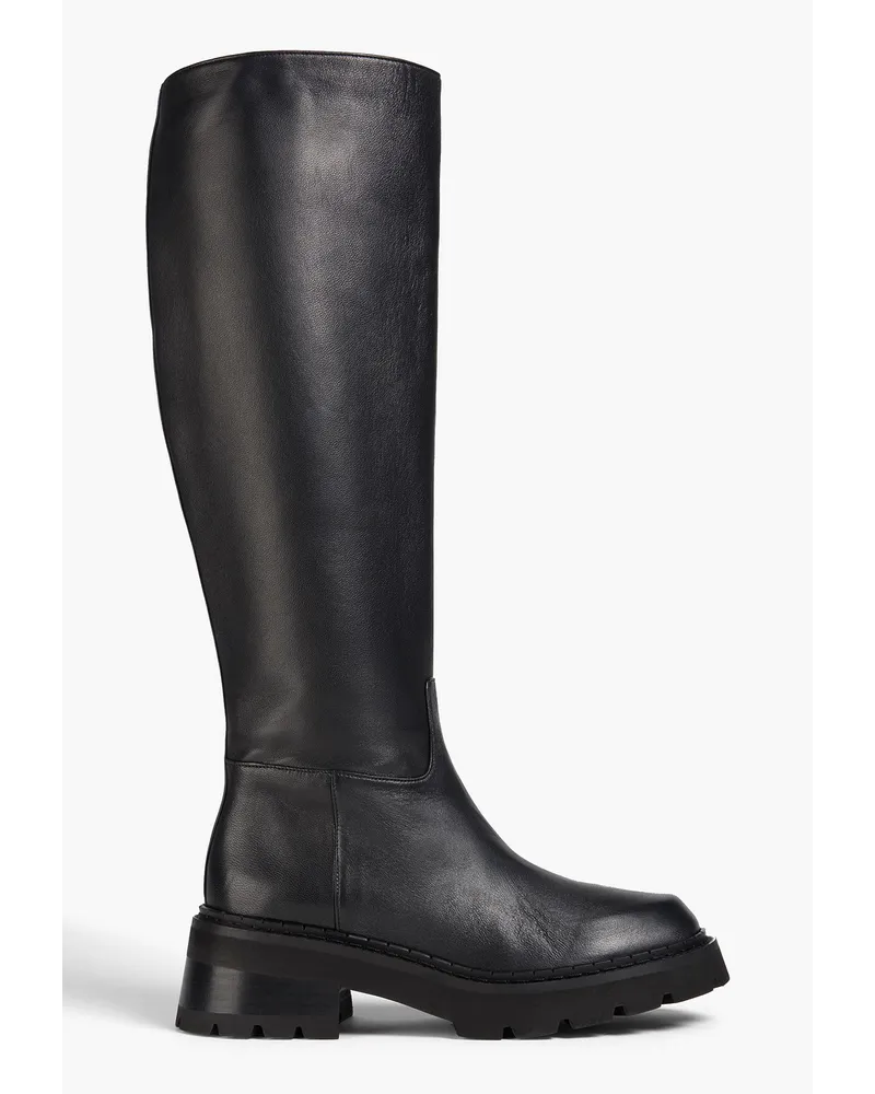 by FAR Russel leather knee boots - Black Black