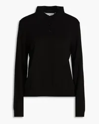 Chinti & Parker Nico wool and cashmere-blend polo sweater - Black Black