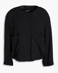 Emporio Armani Cropped crepon jacket - Black Black