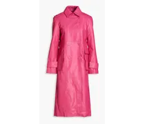 ROTATE Birger Christensen Pirene double-breasted leather coat - Pink Pink