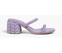 Leather sandals - Purple