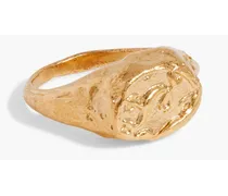 Capricorn gold-tone ring - Metallic