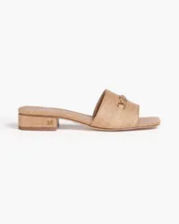 Sam Edelman Embellished faux raffia mules - Neutral Neutral