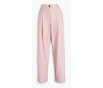 Pleated wide-leg pants - Pink