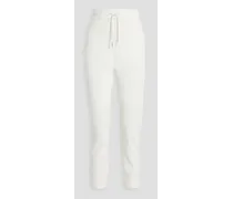 French cotton-terry sweatpants - White