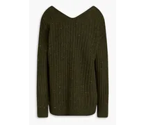 Pauline Donegal ribbed wool-blend sweater - Green