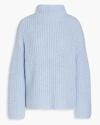 Vince Lofty ribbed-knit turtleneck sweater - Blue Blue