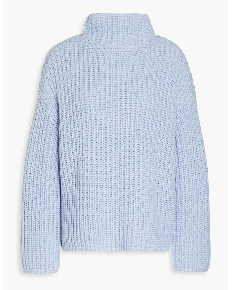 Vince Lofty ribbed-knit turtleneck sweater - Blue Blue