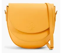 Leather shoulder bag - Yellow
