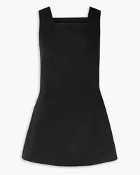 BONDI BORN Cotton-drill mini dress - Black Black