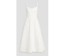 Elvita denim midi dress - White