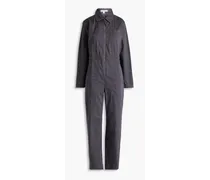Stretch-cotton jumpsuit - Gray