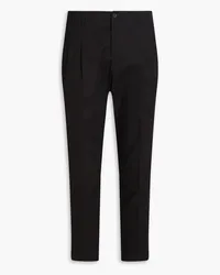 Dolce & Gabbana Stretch-cotton twill pants - Black Black