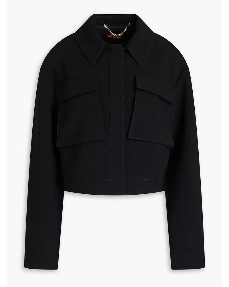 Altuzarra Cropped crepe jacket - Black Black