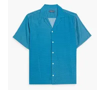Roberto printed Lyocell shirt - Blue