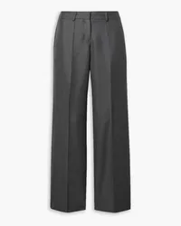 Our Legacy Wool-blend twill straight-leg pants - Gray Gray