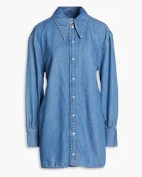 Ganni Cutout denim shirt - Blue Blue