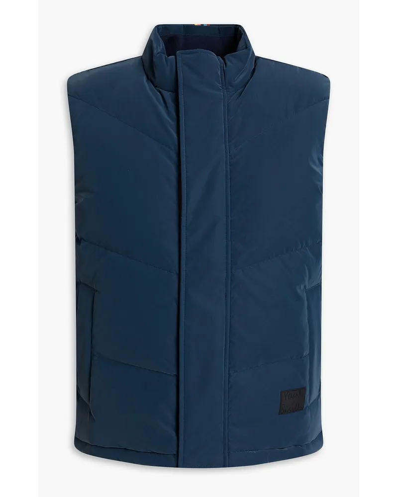 Paul Smith Quilted padded shell vest - Blue Blue