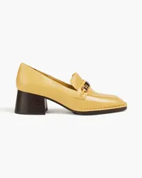 Tory Burch Perrine embellished leather loafers - Yellow Yellow