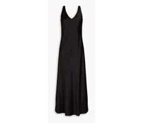 Satin maxi dress - Black