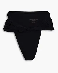 Magda Butrym Twisted high-rise bikini briefs - Black Black