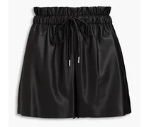 Faux leather shorts - Black