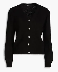 Maje Brushed knitted cardigan - Black Black