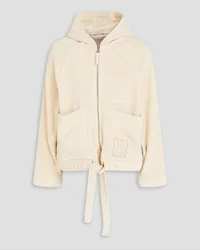 Jacquemus Banho cotton-terry zip-up hoodie - White White