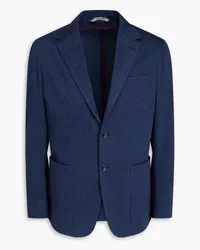 Canali Cotton-jacquard blazer - Blue Blue