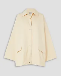 Totême Oversized washed cotton jacket - White White