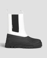 Axel Arigato Leather and rubber rain boots - White White