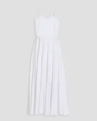 RED Valentino Pleated jersey midi dress - White White