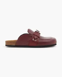 J.W.Anderson Leather slippers - Burgundy Burgundy