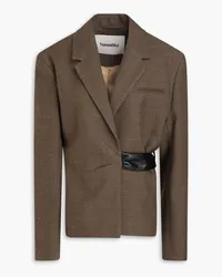 Nanushka Wool-tweed blazer - Neutral Neutral