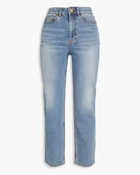 Zimmermann Cropped high-rise slim-leg jeans - Blue Blue