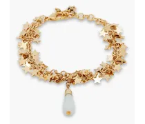 Gold-tone quartz bracelet - Metallic