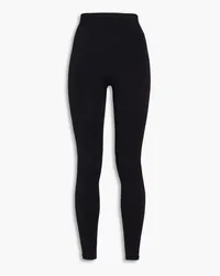 Rick Owens Cropped piqué leggings - Black Black