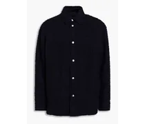 Wool-blend overshirt - Blue
