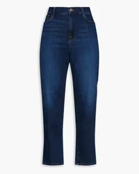 Frame Denim Le Nouveau faded high-rise straight-leg jeans - Blue Blue