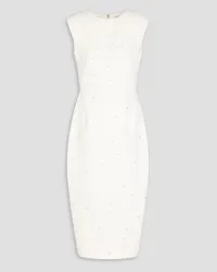 Rachel Gilbert Crystal-embellished crepe midi dress - White White