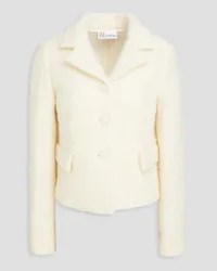 RED Valentino Mohair-blend bouclé blazer - White White