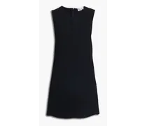 Scalloped crepe mini dress - Black