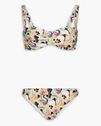 Etro Printed underwired bikini - Blue Blue