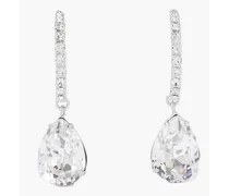 Sofia silver-plated crystal hoop earrings - Metallic