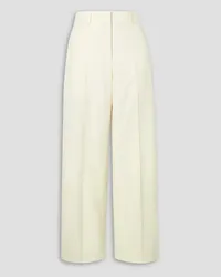 Brioni Silk-canvas straight-leg pants - White White