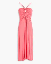 A.L.C. Julieta ruched cutout jersey midi dress - Pink Pink